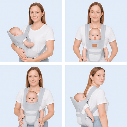 HugBaby™ Porta Bebé (Doble Uso + Manos Libres)