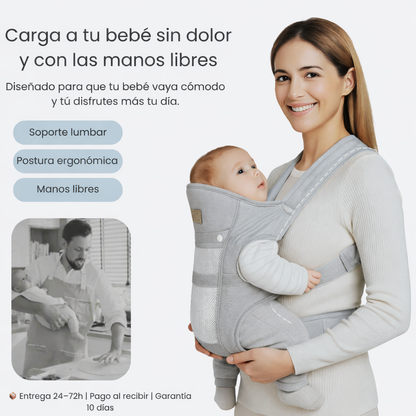HugBaby™ Porta Bebé (Doble Uso + Manos Libres)